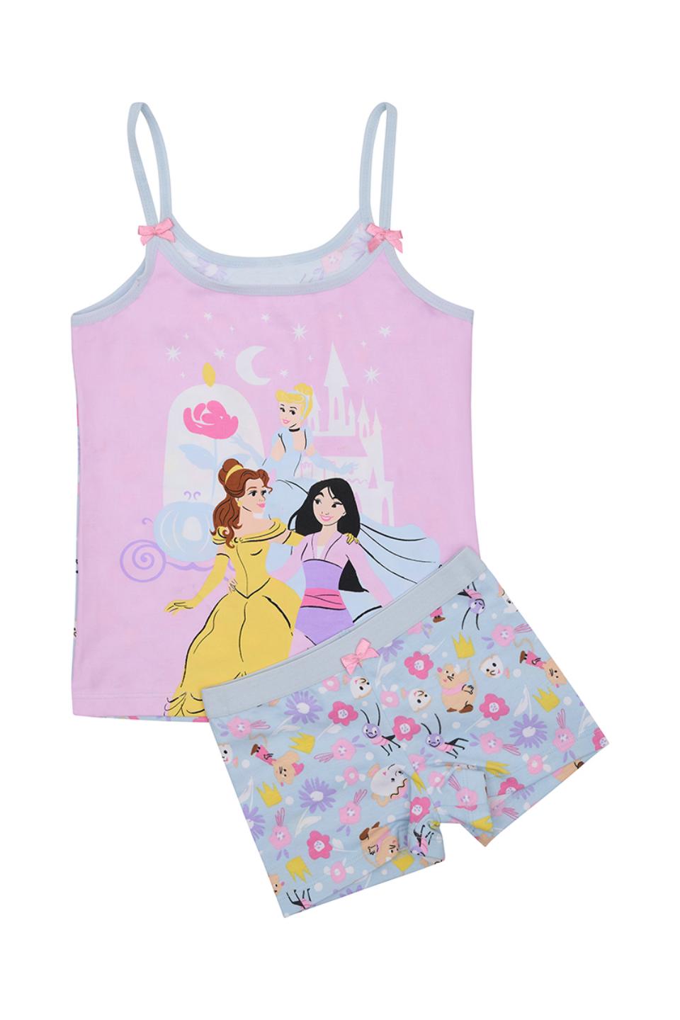 Girls Princess Cami And Shortie Set
