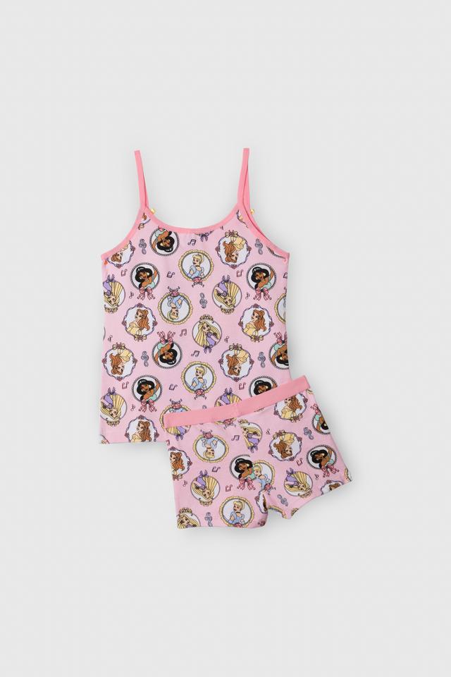 Girls Princess Cami And Shortie Set