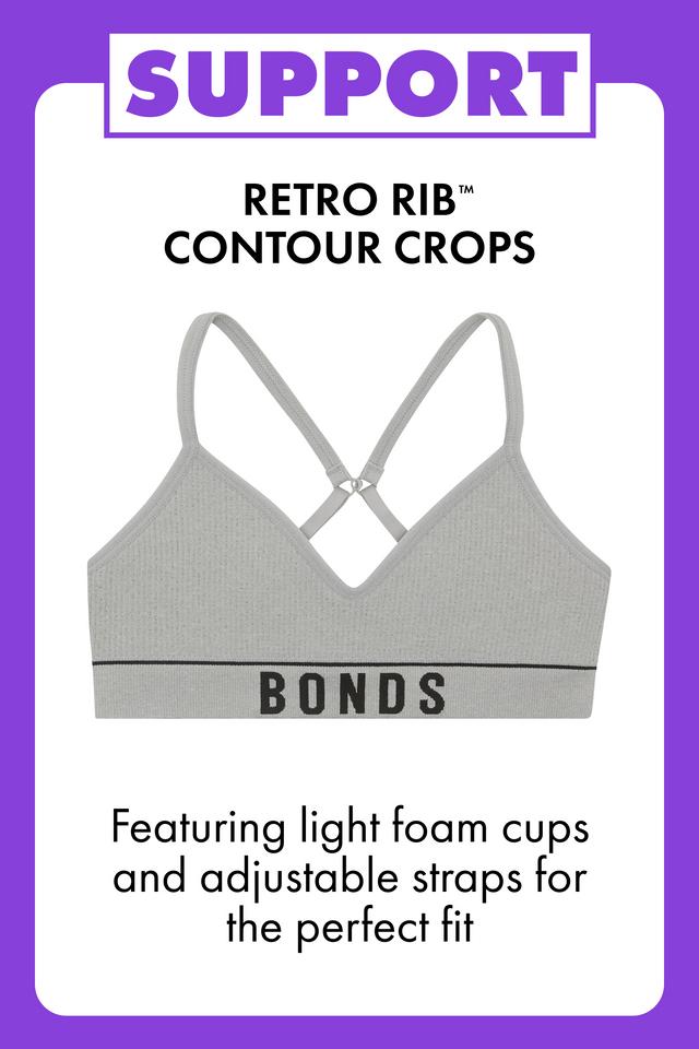 Girls Retro Rib™ Contour Crop