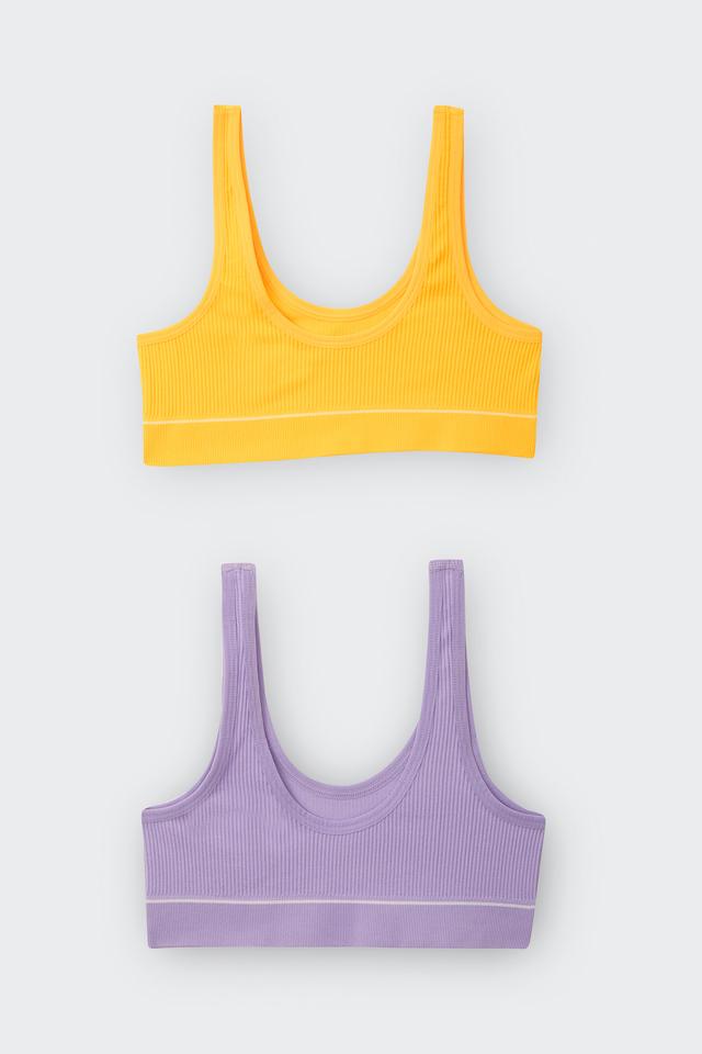 Girls Retro Rib™ Tank Crop 2 Pack