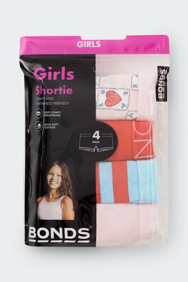 Girls Shortie 4 Pack