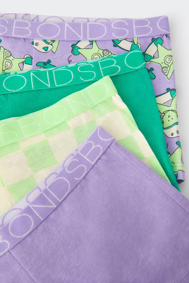 Girls Shortie 4 Pack