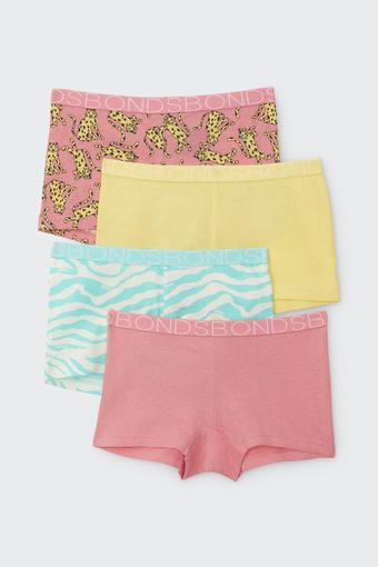 Girls Shortie 4 Pack (Cheetah Chase)