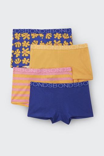 Girls Shortie 4 Pack (Framed in Flowers)