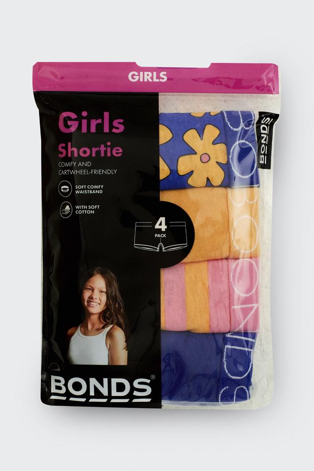 Girls Shortie 4 Pack