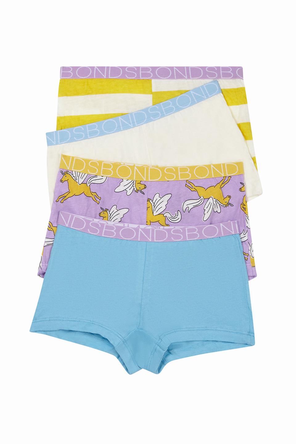Girls Shortie 4 Pack