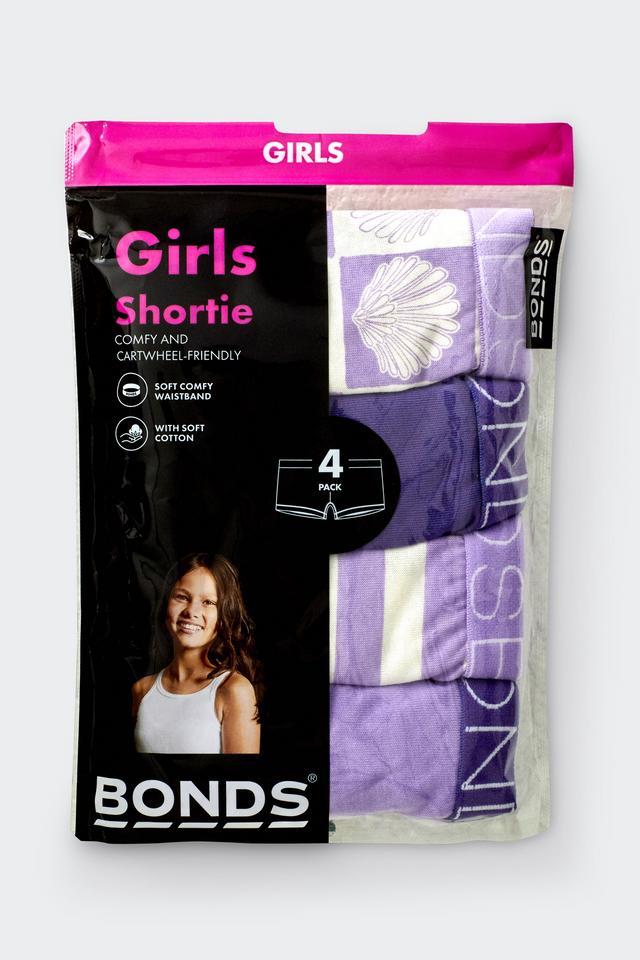 Girls Shortie 4 Pack