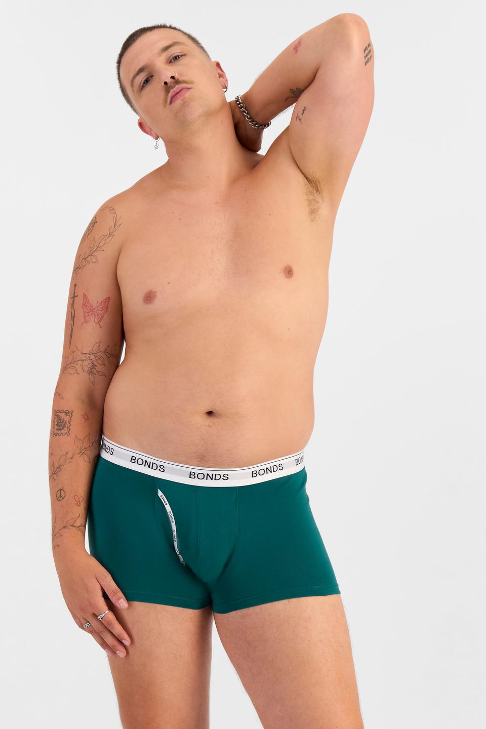 Jake (He/Him) wears size XL and is 195cm tall with 115.57cm chest and 106.68cm waist