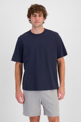 Heavyweight Boxy Tee (Navy Baby)