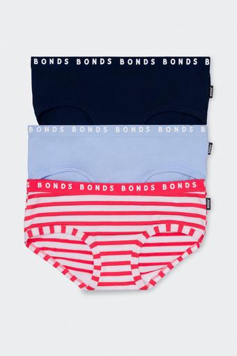 Hipster Boyleg 3 Pack (Melon Magic Rise Up Stripe/ Midday S)