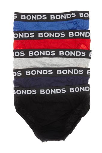 Hipster Brief 5 Pack (Palais Blue & Fire Engine & New Grey Marle & Deep Arctic & Black)