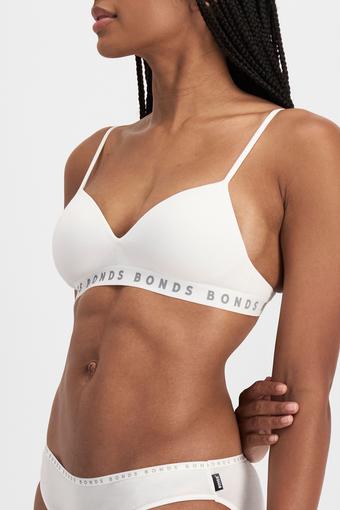 Hipster Flex It Wirefree Bra (White)