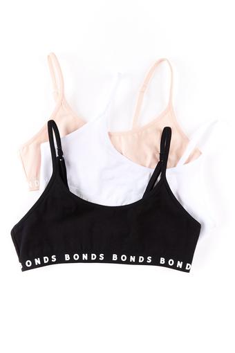 Hipster Scoop Crop 3 Pack (Black/Beige/White)