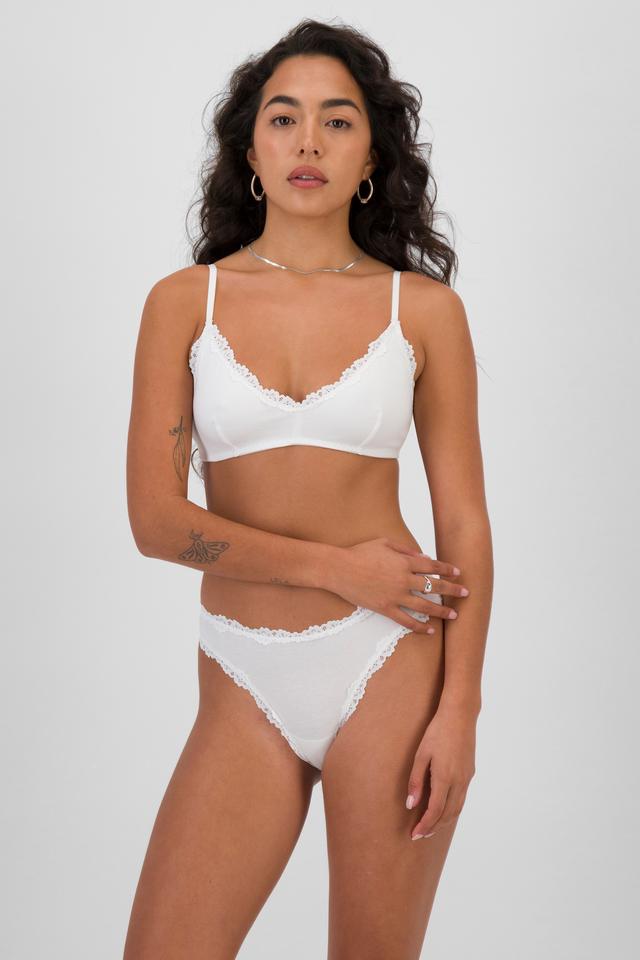 Icons Cotton Lace Bralette