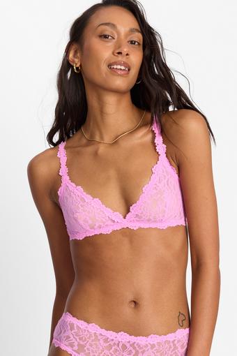 Icons Lace Triangle Bralette (Blind Blossom)