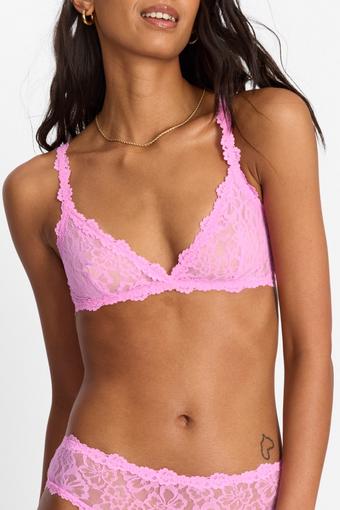 Icons Lace Triangle Bralette (Blind Blossom)
