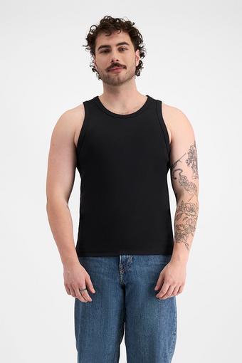 Organic Cotton Rib Tank (Nu Black)
