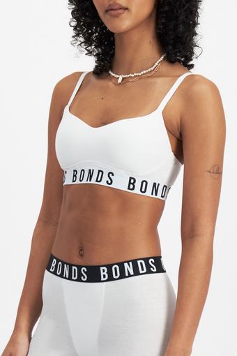 Icons Super Logo Wirefree Bra (White)
