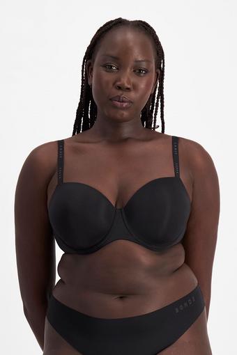 Invisi Full Busted T-Shirt Bra (Black)
