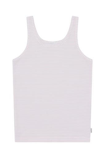 Jockey Girls Cotton Singlet (Pink / White)