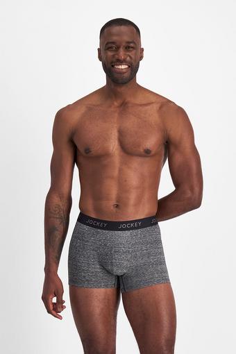 Jockey Micro Marle Trunk 2 Pack (Black)