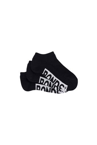 Kids Cushioned Low Cut 3 Pack (Black)