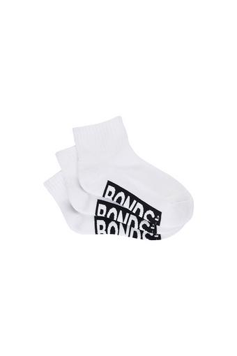 Kids Cushioned Quarter Crew 3 Pack (White)