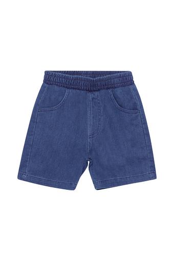 Kids Denim Jort (Basic Mid Blue Chambray)