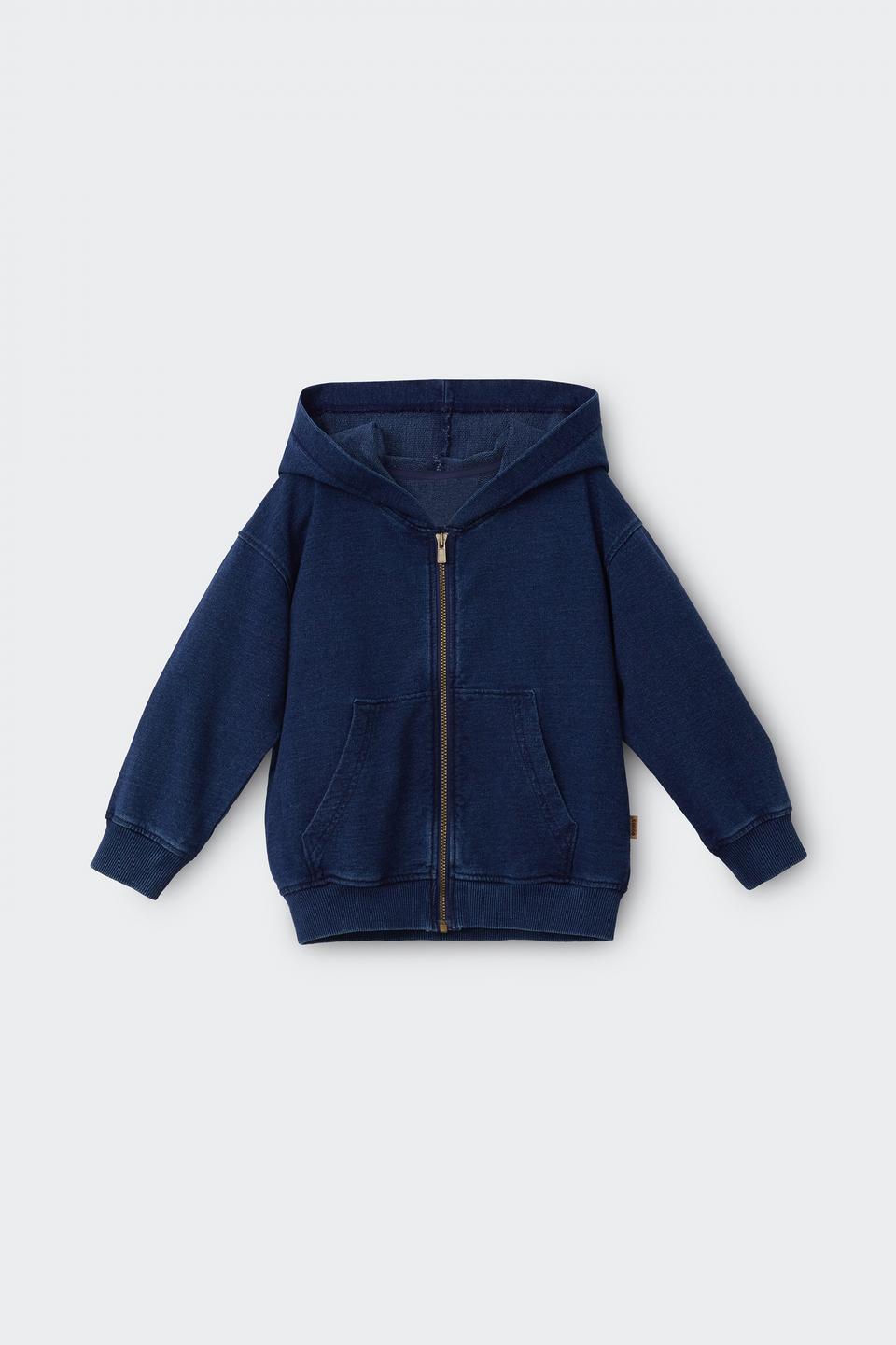 Kids Denim Washed Hoodie