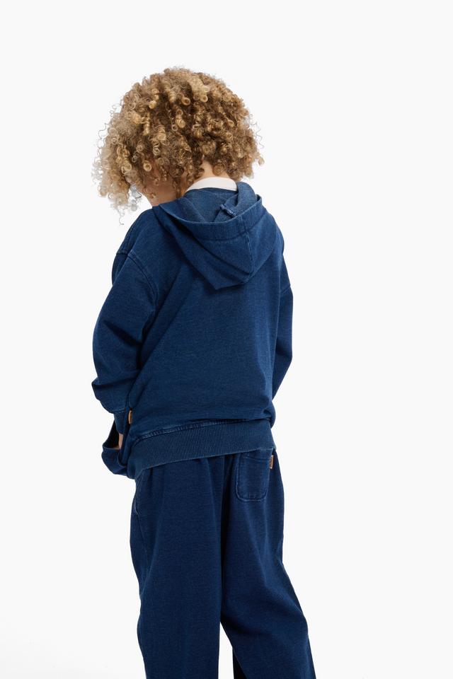 Kids Denim Washed Hoodie