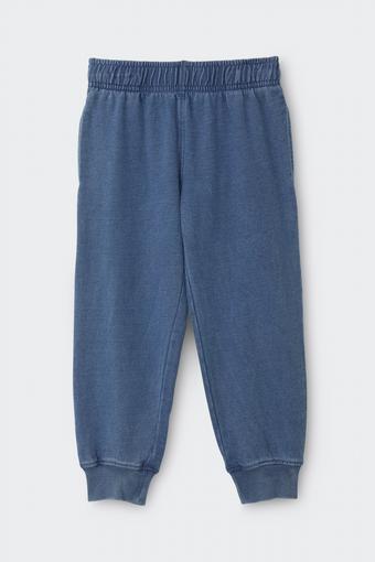 Kids Denim Washed Trackies (Sky Blue Denim)