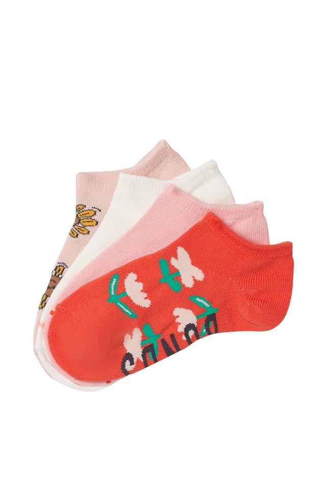 Kids Fashion Low Cut Socks 4 Pack