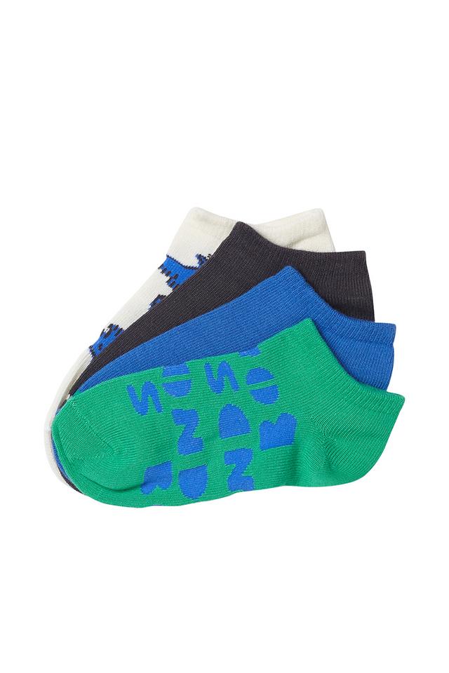 Kids Fashion Low Cut Socks 4 Pack