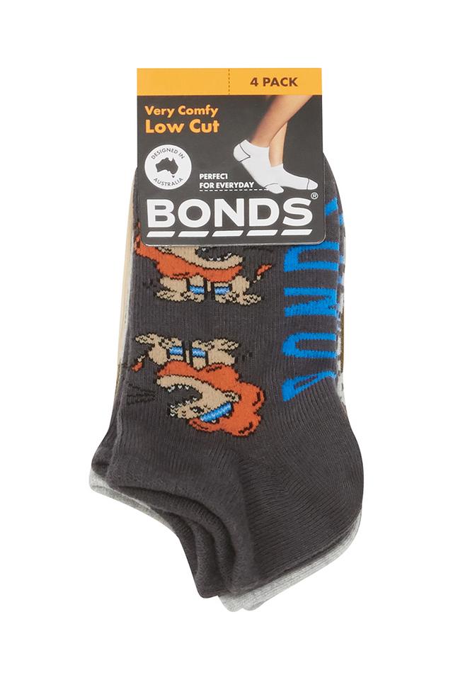 Kids Fashion Low Cut Socks 4 Pack