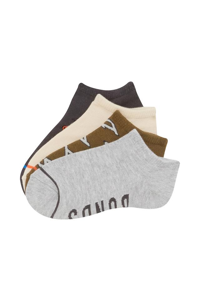 Kids Fashion Low Cut Socks 4 Pack