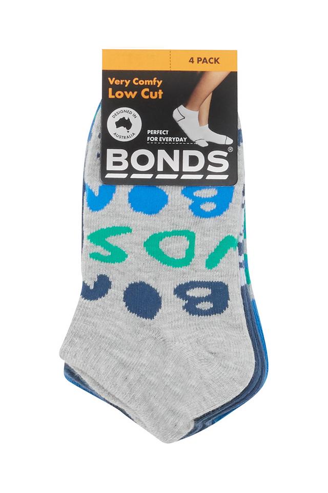 Kids Fashion Low Cut Socks 4 Pack