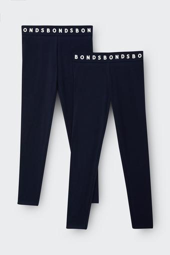 Kids Hipster Legging 2 Pack (Pack 1 - Black Sea)