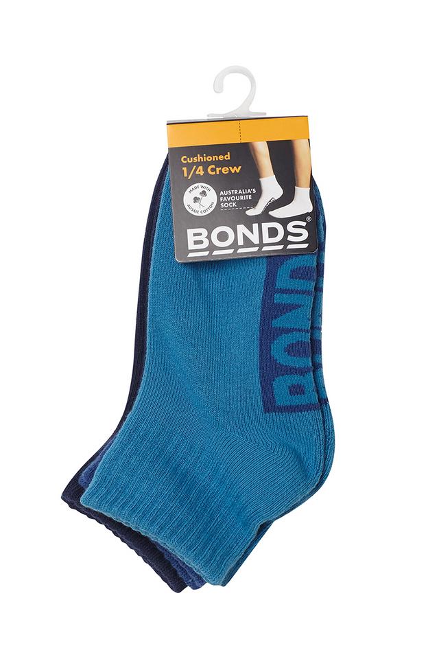 Kids Logo Bases Quarter Crew 3 Pack