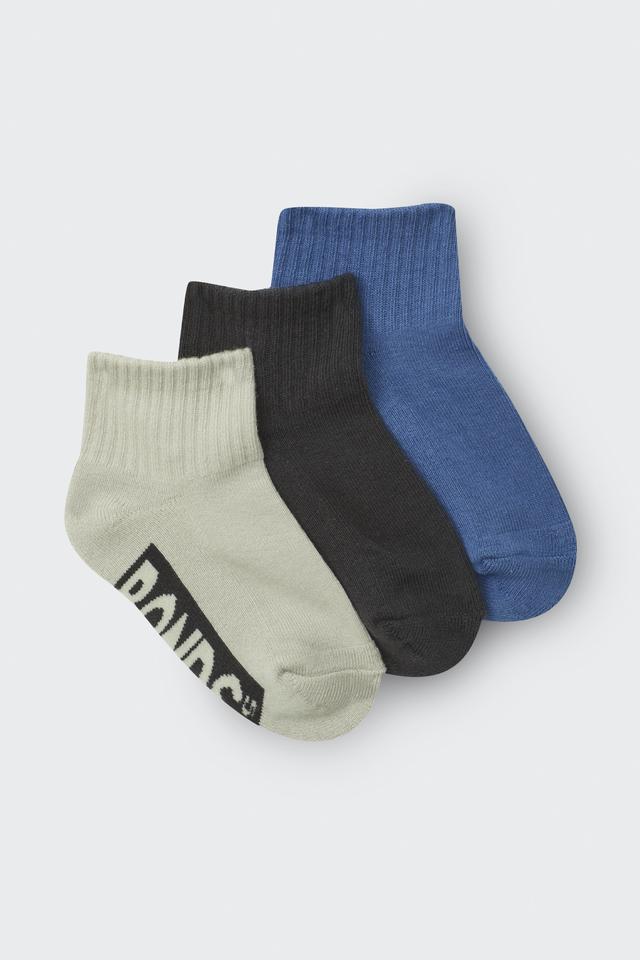 Kids Logo Bases Quarter Crew 3 Pack