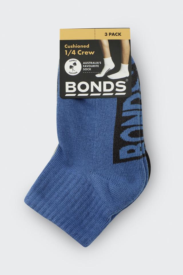 Kids Logo Bases Quarter Crew 3 Pack