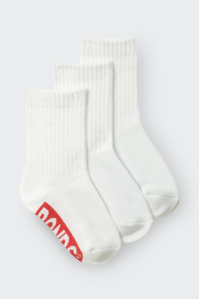 Kids Logo Cushioned Crew Socks 3 Pack