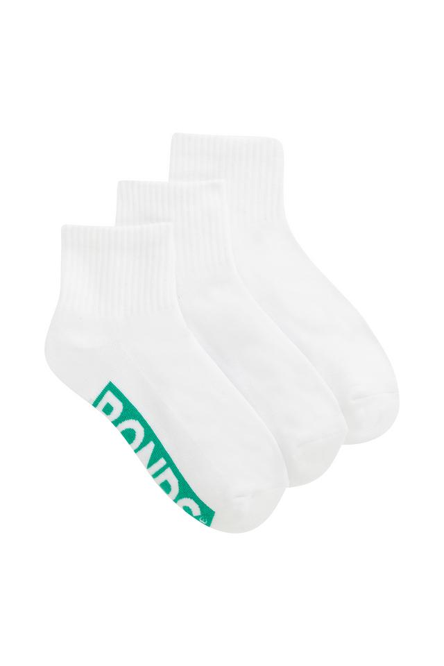 Kids Logo Cushioned Quarter Crew Socks 3 Pack