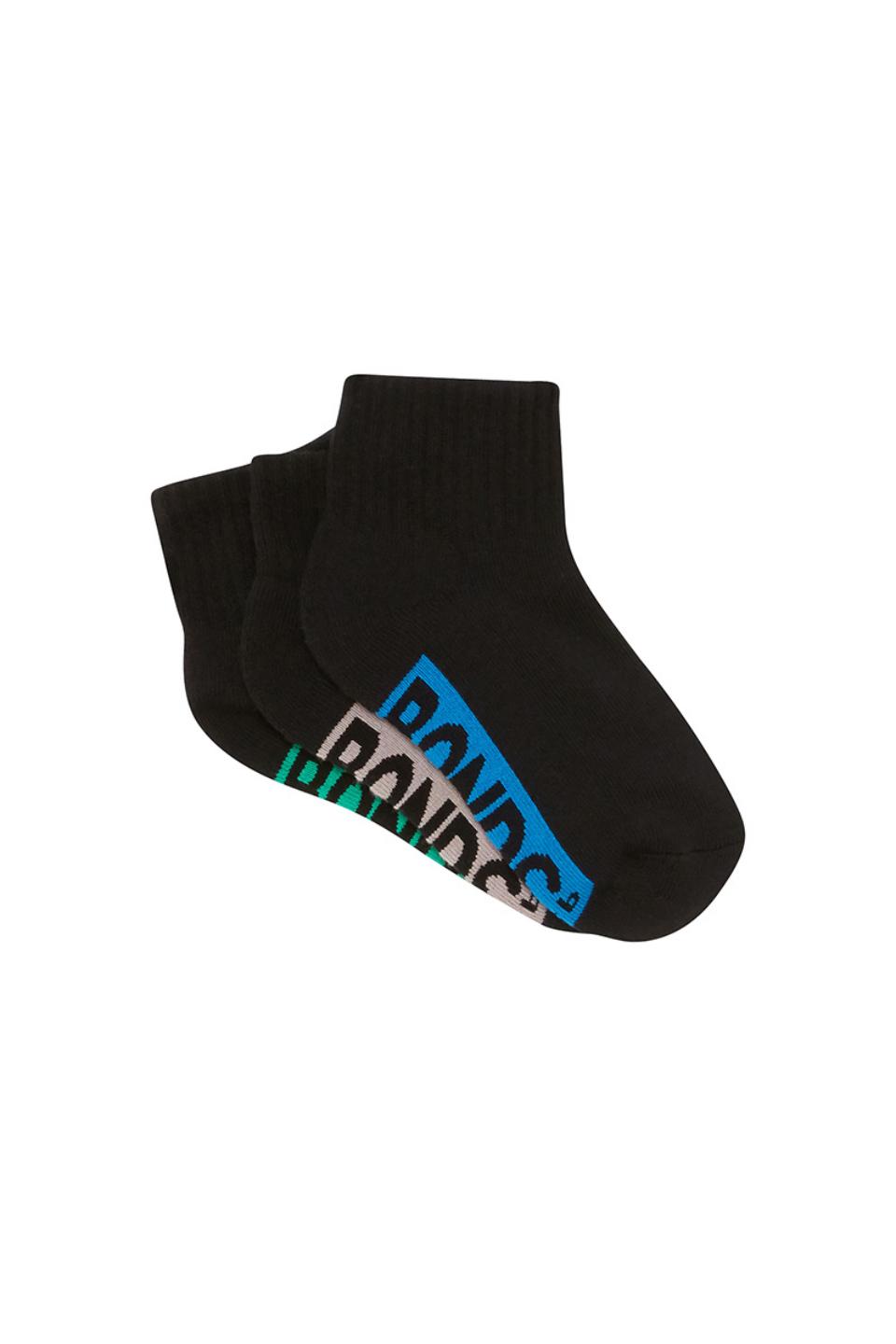 Kids Logo Cushioned Quarter Crew Socks 3 Pack