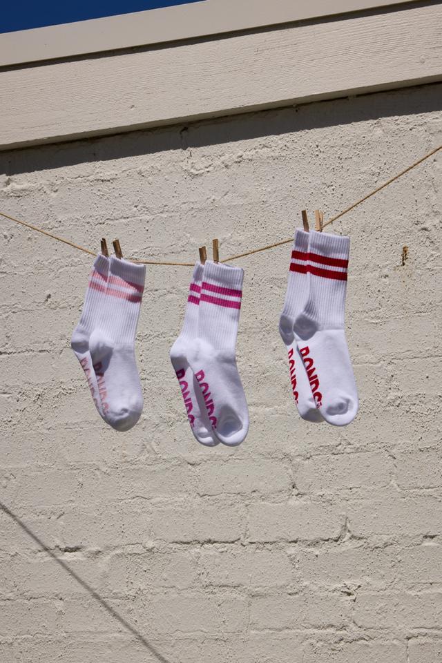 Kids Logo Cushioned Stripe Crew Socks 3 Pack