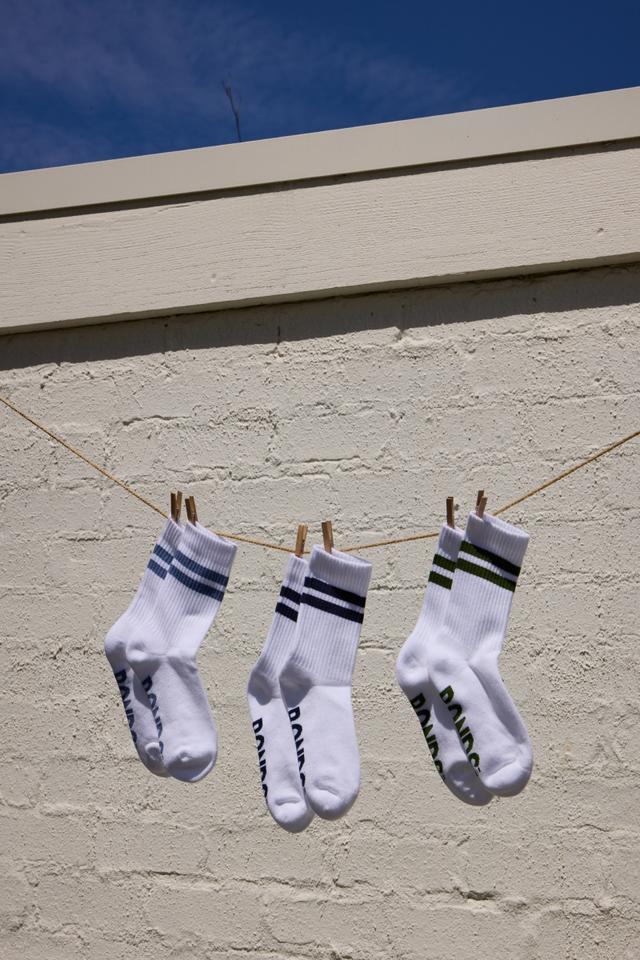 Kids Logo Cushioned Stripe Crew Socks 3 Pack