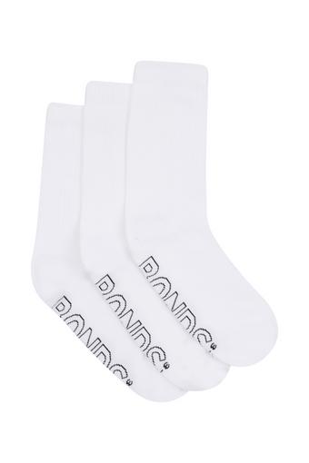 Kids Logo Light Crew 4 Pack (White)