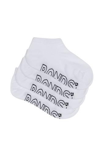 Kids Logo Light Low Cut 4 Pack (White)
