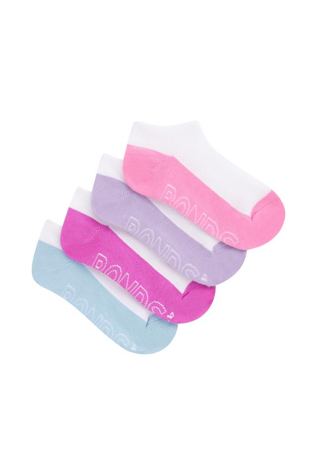 Kids Logo Light Low Cut Socks 4 Pack