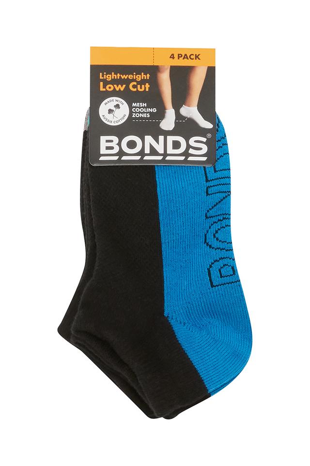 Kids Logo Light Low Cut Socks 4 Pack