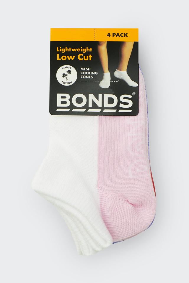 Kids Logo Light Low Cut Socks 4 Pack
